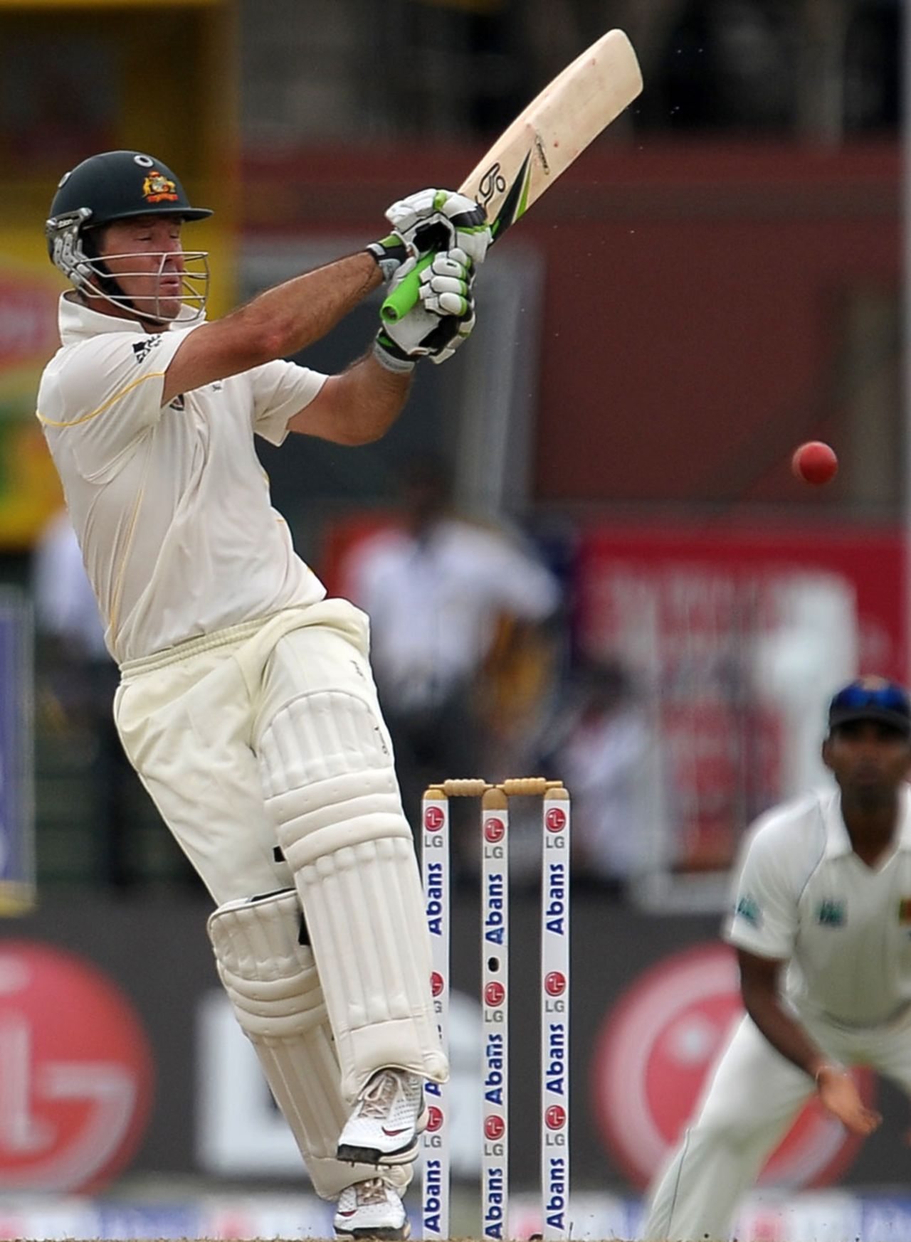 Ricky Ponting was unbeaten on 25 at lunch, Sri Lanka v Australia, 3rd Test, SSC, Colombo, 1st day, September 16, 2011