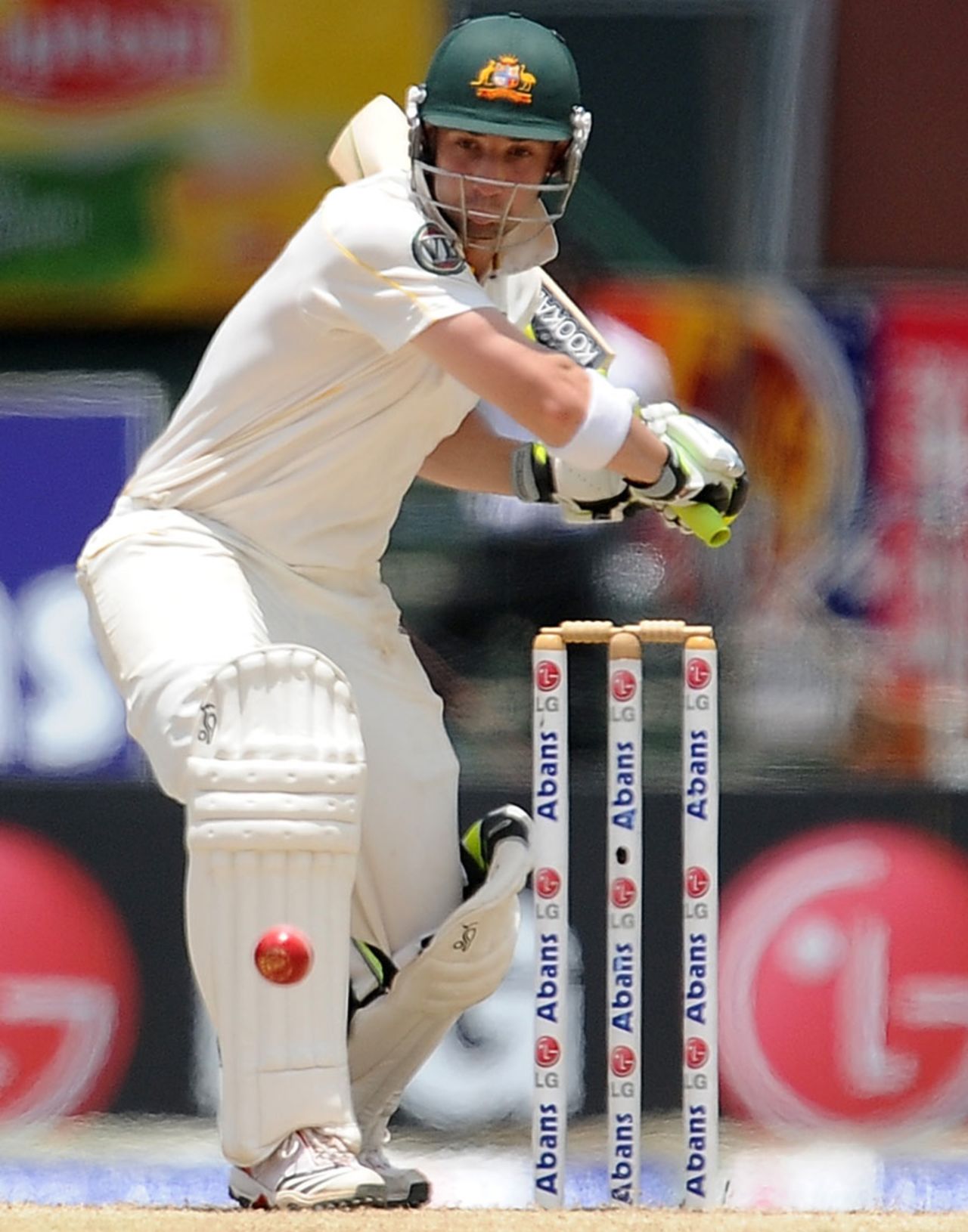 Phillip Hughes made a rapid half-century, Sri Lanka v Australia, 3rd Test, SSC, Colombo, 4th day, September 19, 2011