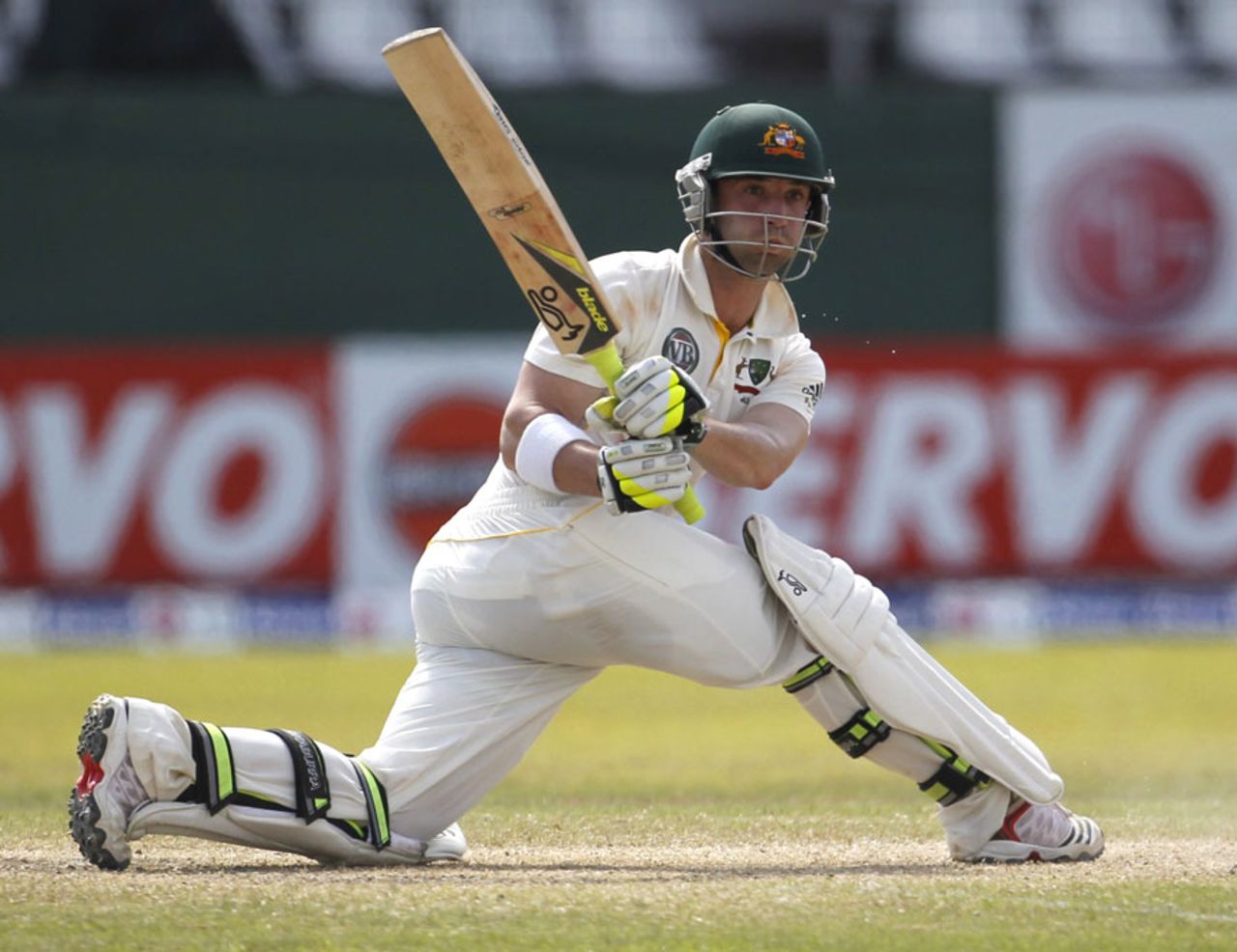 Phillip Hughes reached his half-century off 67 balls, Sri Lanka v Australia, 3rd Test, SSC, Colombo, 4th day, September 19, 2011