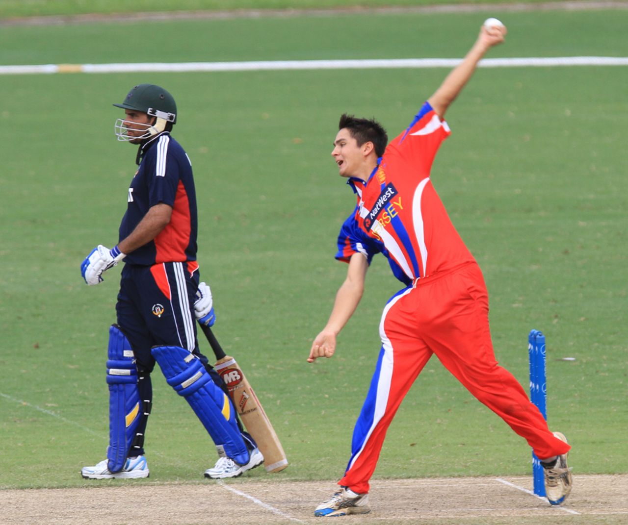 Ben Stevens picked up three wickets against Kuwait, Jersey v Kuwait, World Cricket League Division Six, Kuala Lumpur, September 19 2011