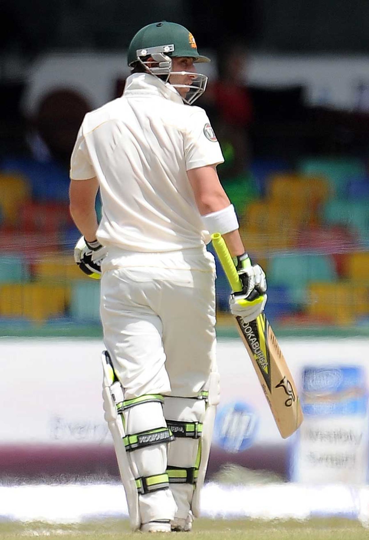 Phil Hughes walks back after being dismissed, Sri Lanka v Australia, 3rd Test, Colombo, 5th day, September 20, 2011