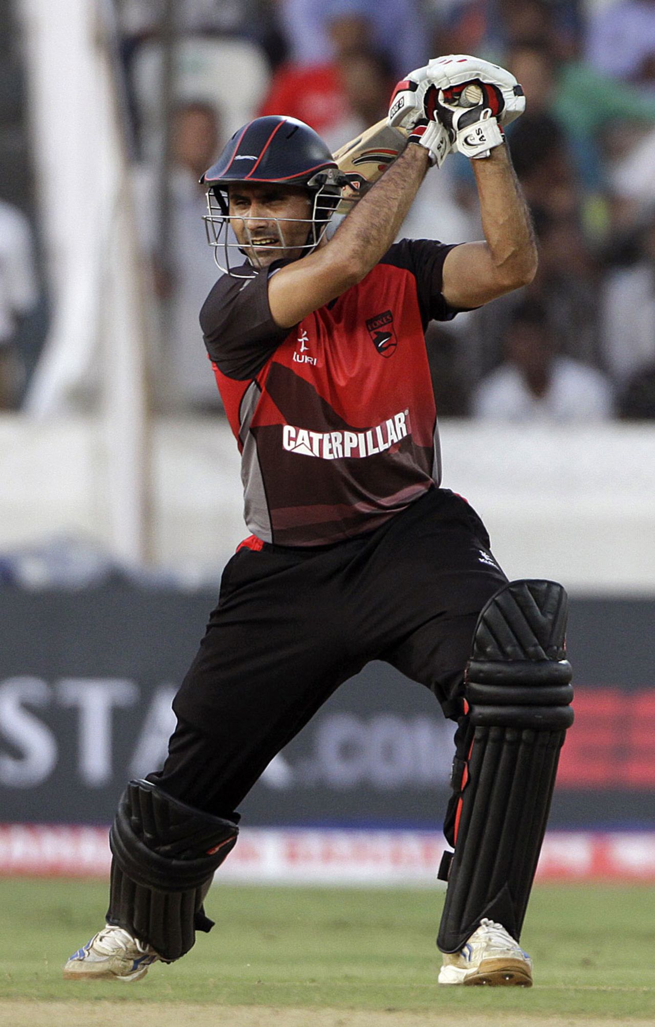Abdul Razzaq got to a fifty off 36 balls, Leicestershire v Ruhuna, CLT20 qualifier, Hyderabad, September 21, 2011