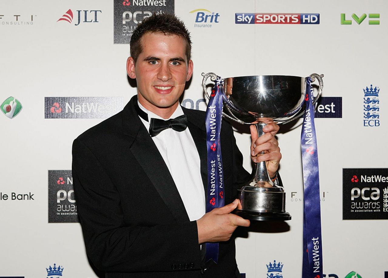 Alex Hales was named the PCA Young Player of the Year, London, September 23, 2011