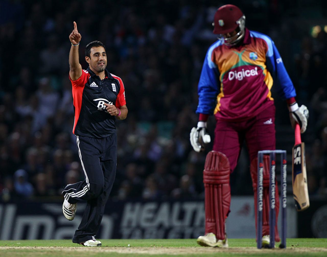 Ravi Bopara enjoyed his evening with the ball, England v West Indies, 1st Twenty20, The Oval, September 23, 2011