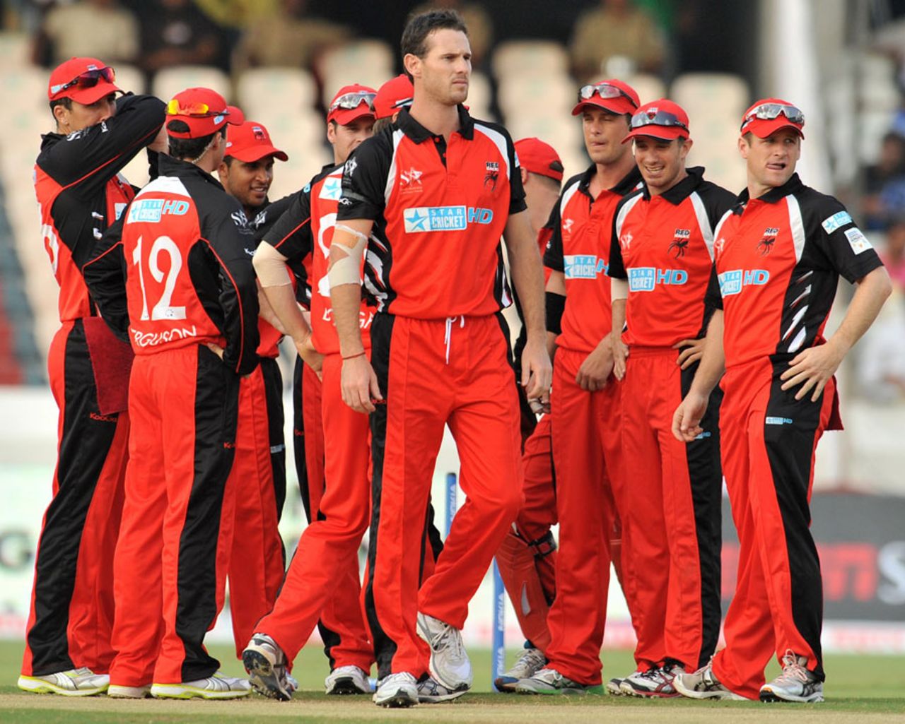 Shaun Tait got an early wicket, South Australia v Warriors, Champions League T20, Hyderabad, September 25, 2011