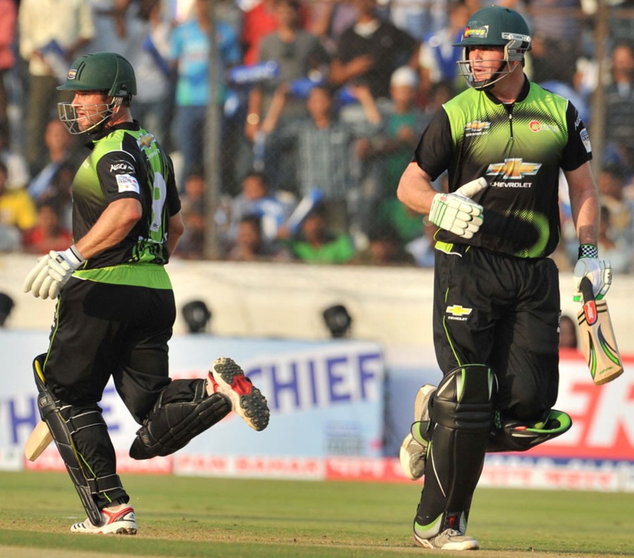 Mark Boucher and JJ Smuts added 80 runs together, South Australia v Warriors, Champions League T20, Hyderabad, September 25, 2011