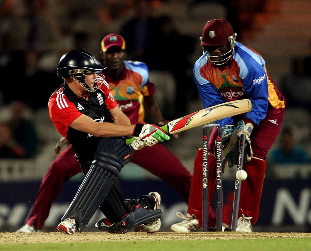 Jonny Bairstow was bowled as spin caused England problems, England v West Indies, 2nd Twenty20, The Oval, September 25, 2011
