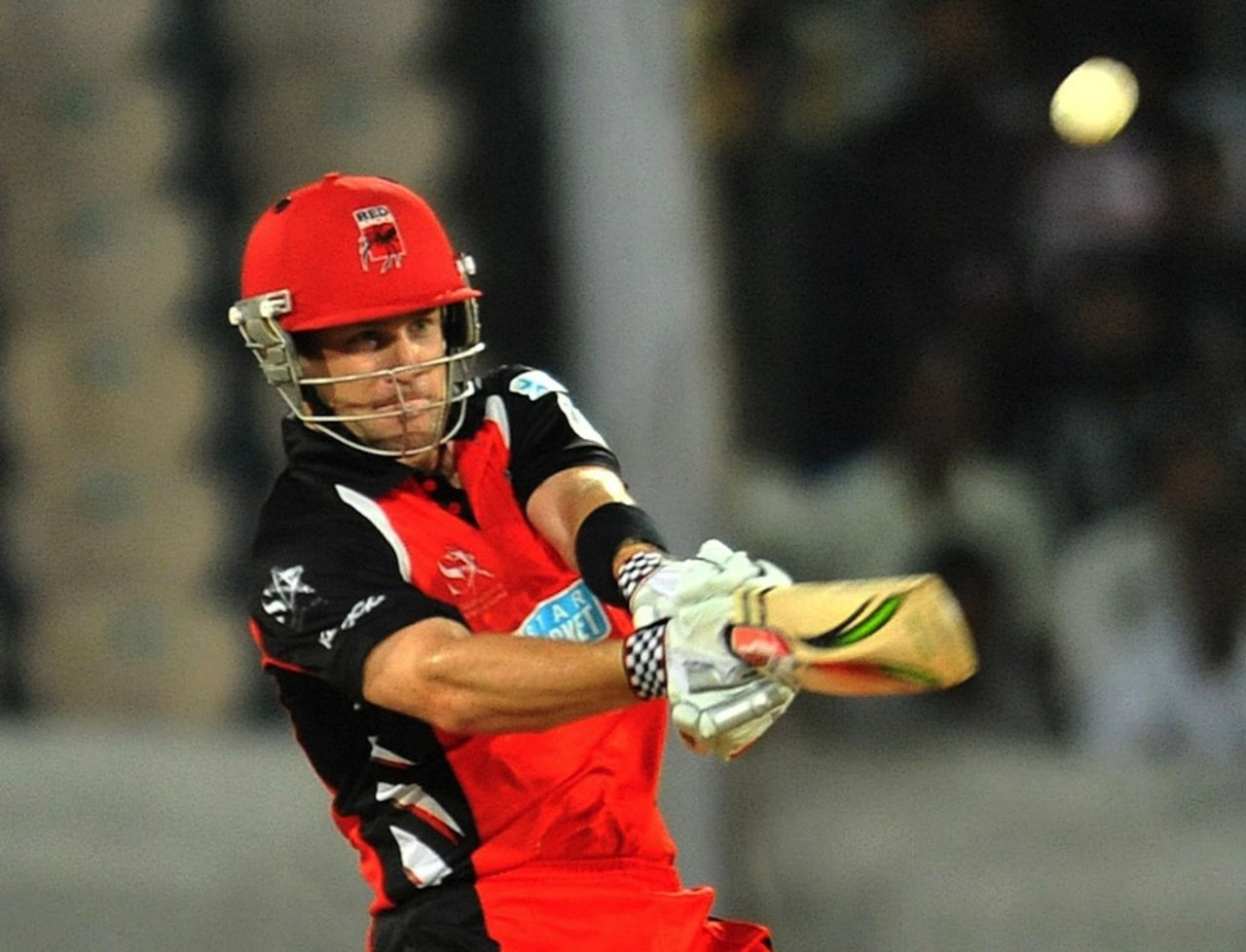 Daniel Harris pulls during his 26, Kolkata Knight Riders v South Australia, Champions League Twenty20, September 27, 2011