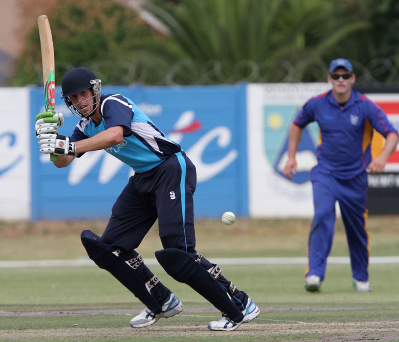Calum MacLeod clips the ball to the legside, Namibia v Scotland, Intercontinental Cup ODI, Windhoek, September 28, 2011