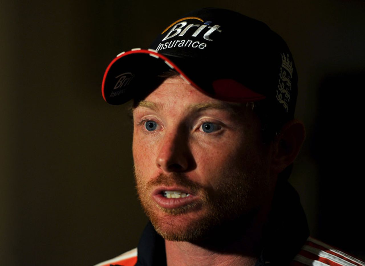 Ian Bell spoke to the media after England arrived in India, Hyderabad, October 4, 2011