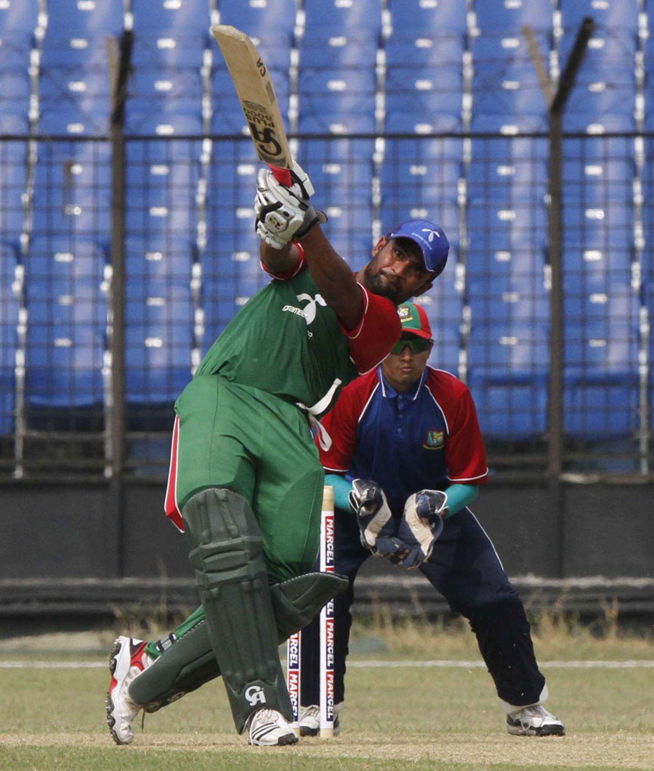 Tamim Iqbal lofts down the ground, Bangladesh Red v Bangladesh Green, Mirpur, October 6, 2011