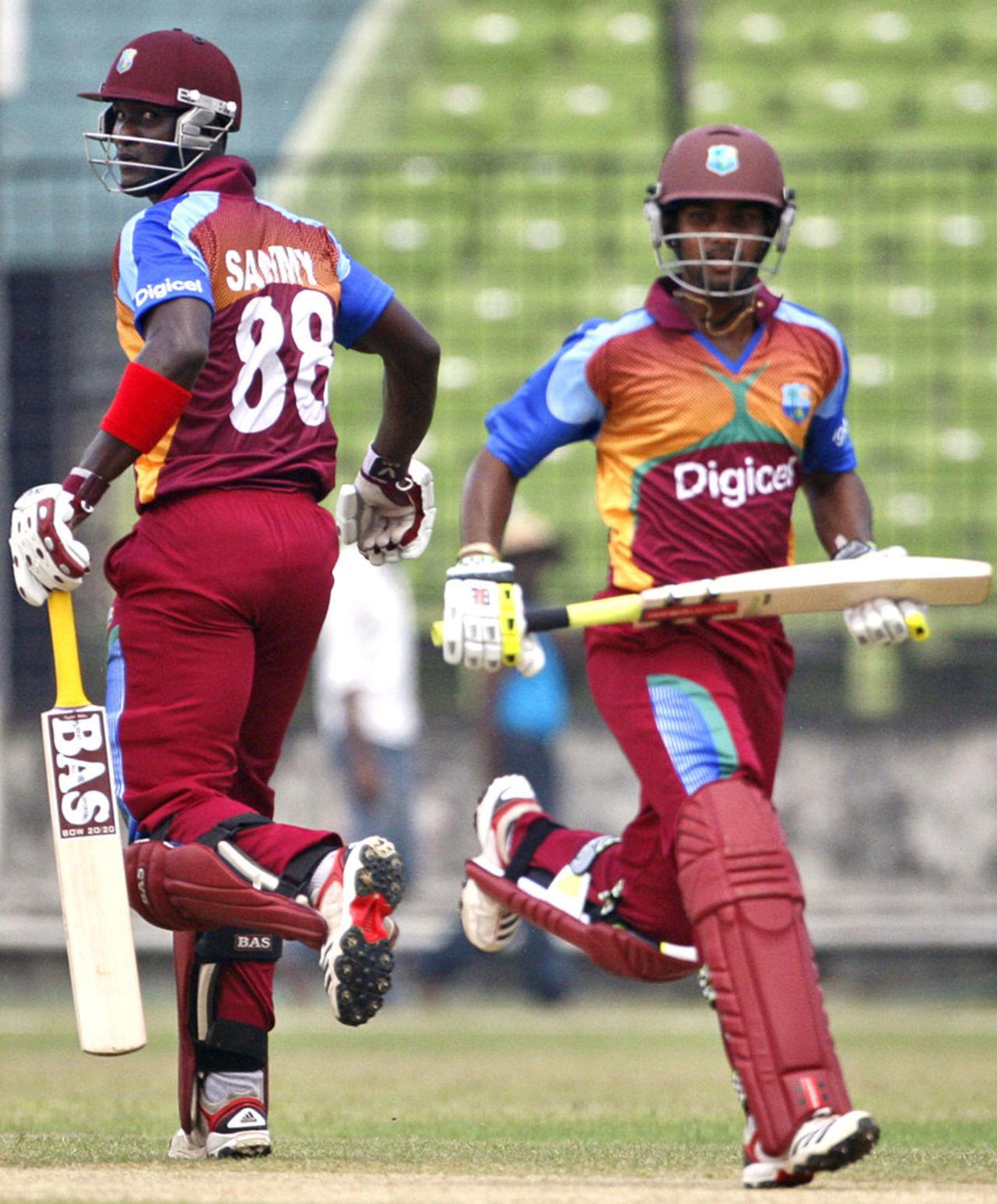 Darren Sammy and Denesh Ramdin added 57 runs in just 6.3 overs, BCB XI v West Indians, Fatullah, October 7, 2011
