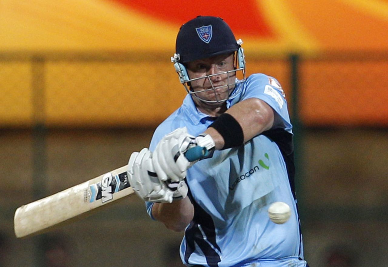 Daniel Smith plays the pull, RCB v NSW, 1st semi-final, CLT20, Bangalore, October 7, 2011