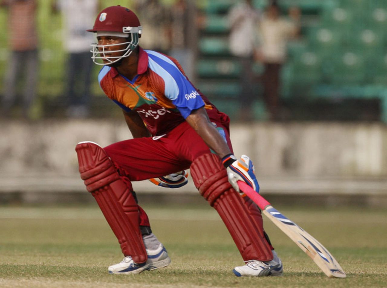 Marlon Samuels during his century, BCB XI v West Indians, Twenty20, Fatullah, October 9, 2011