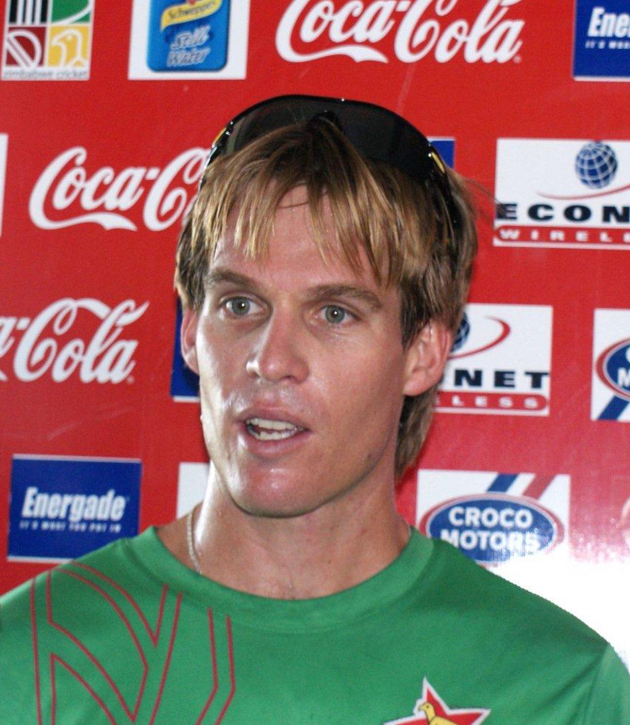 Malcolm Waller chats to the press ahead of Zimbabwe's series against New Zealand