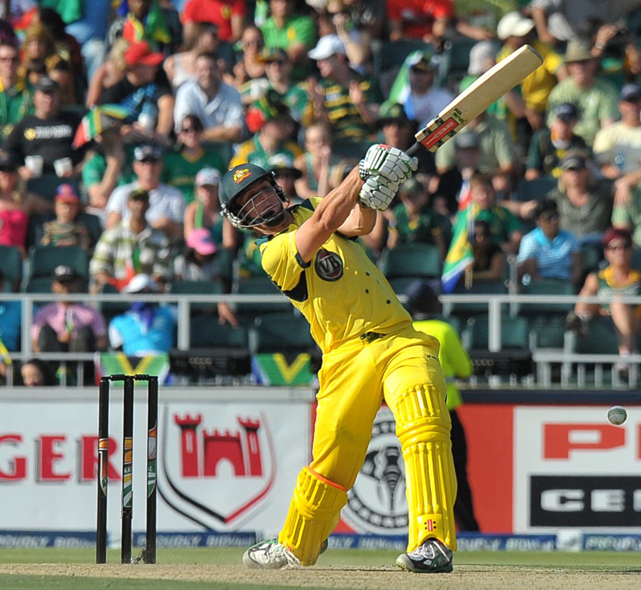 Mitchell Marsh slammed four sixes in his debut knock, South Africa v Australia, 2nd Twenty20, Johannesburg, October 16 2011