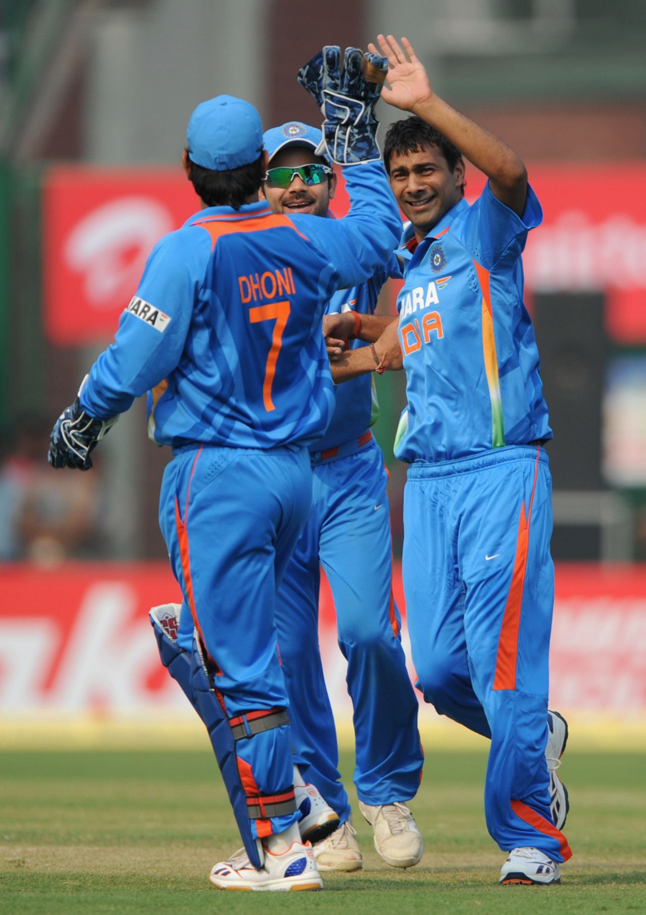 Praveen Kumar struck in his first over, India v England, 2nd ODI, Delhi, October 17 2011