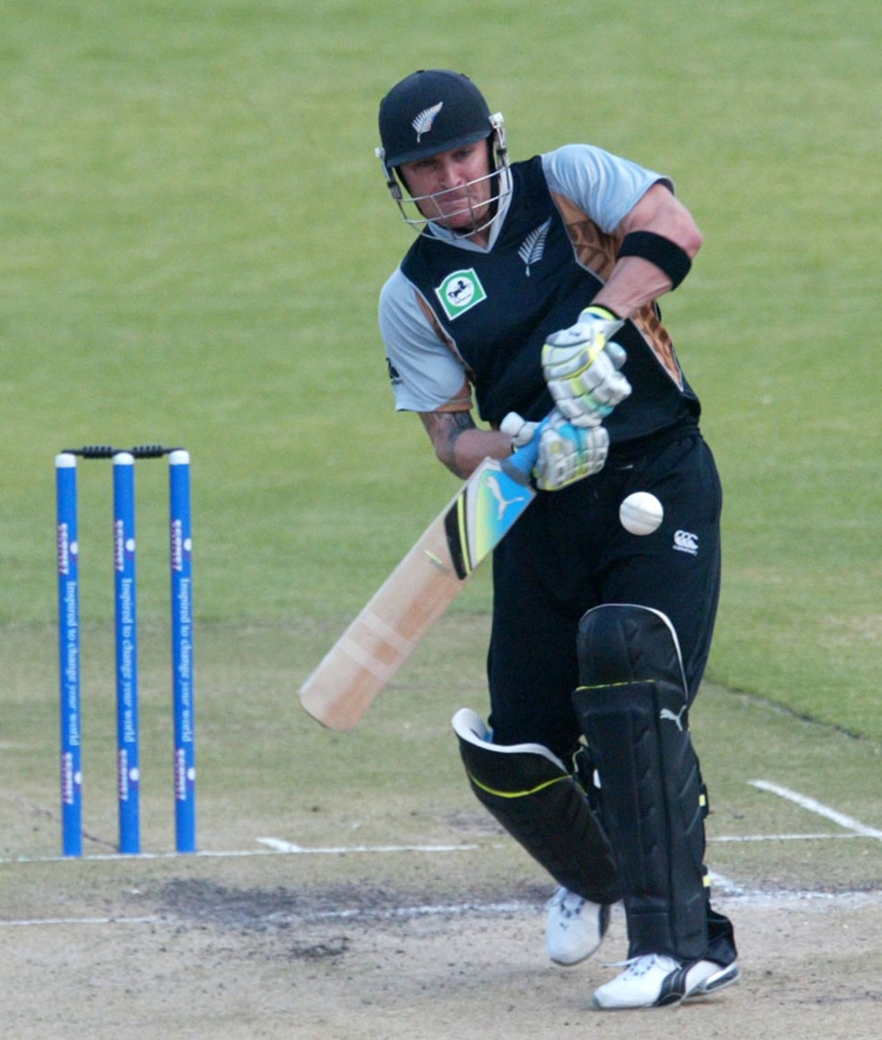 Brendon McCullum struck a 31-ball fifty, Zimbabwe v New Zealand, 2nd Twenty20, Harare, October 17, 2011