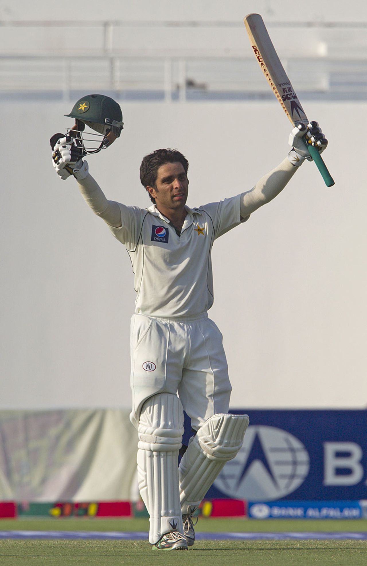 Taufeeq Umar scored his sixth Test century, Pakistan v Sri Lanka, 1st Test, Abu Dhabi, 2nd day, October 19, 2011