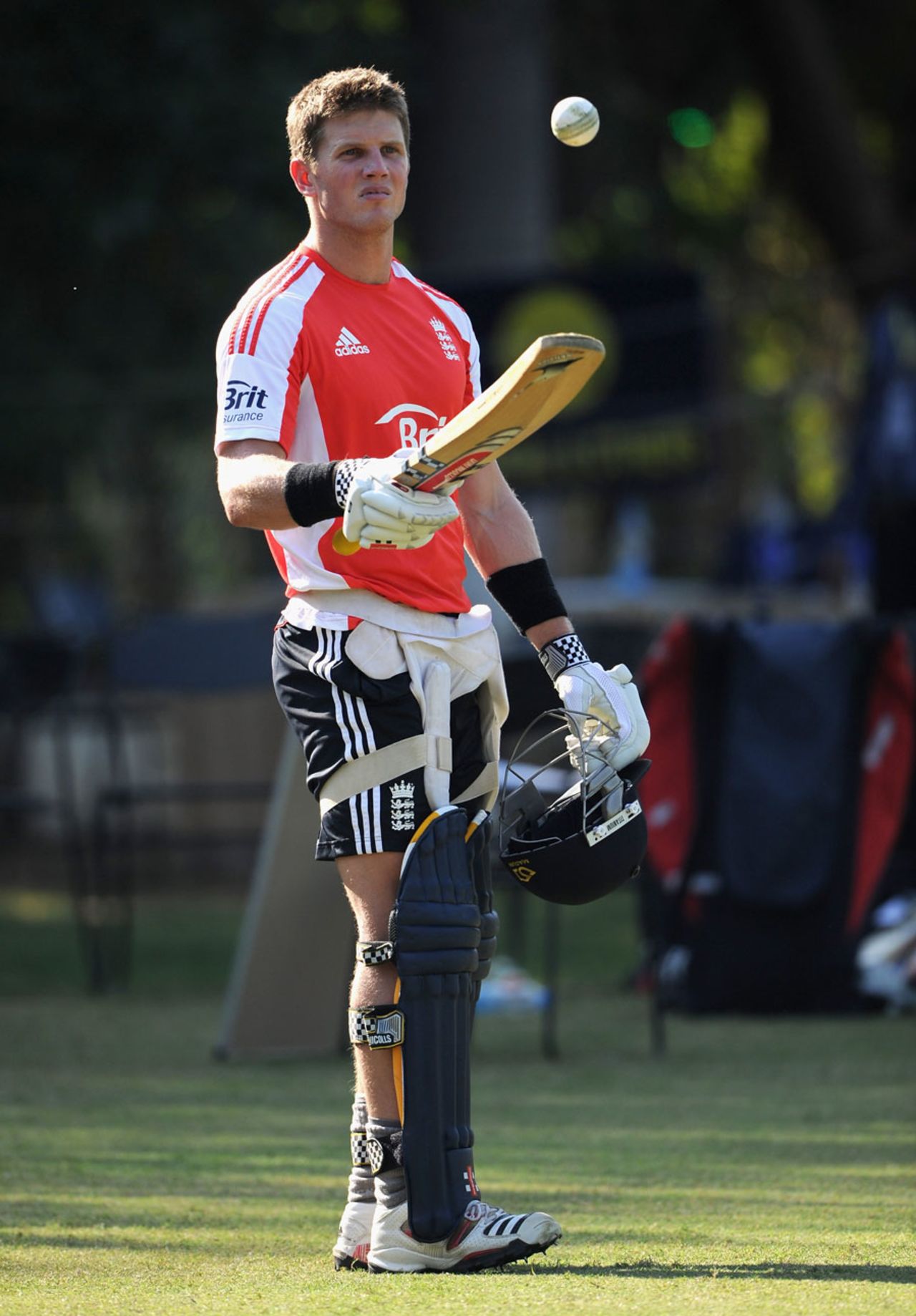 Stuart Meaker waits for his opportunity in the nets, Mohali, October 19, 2011