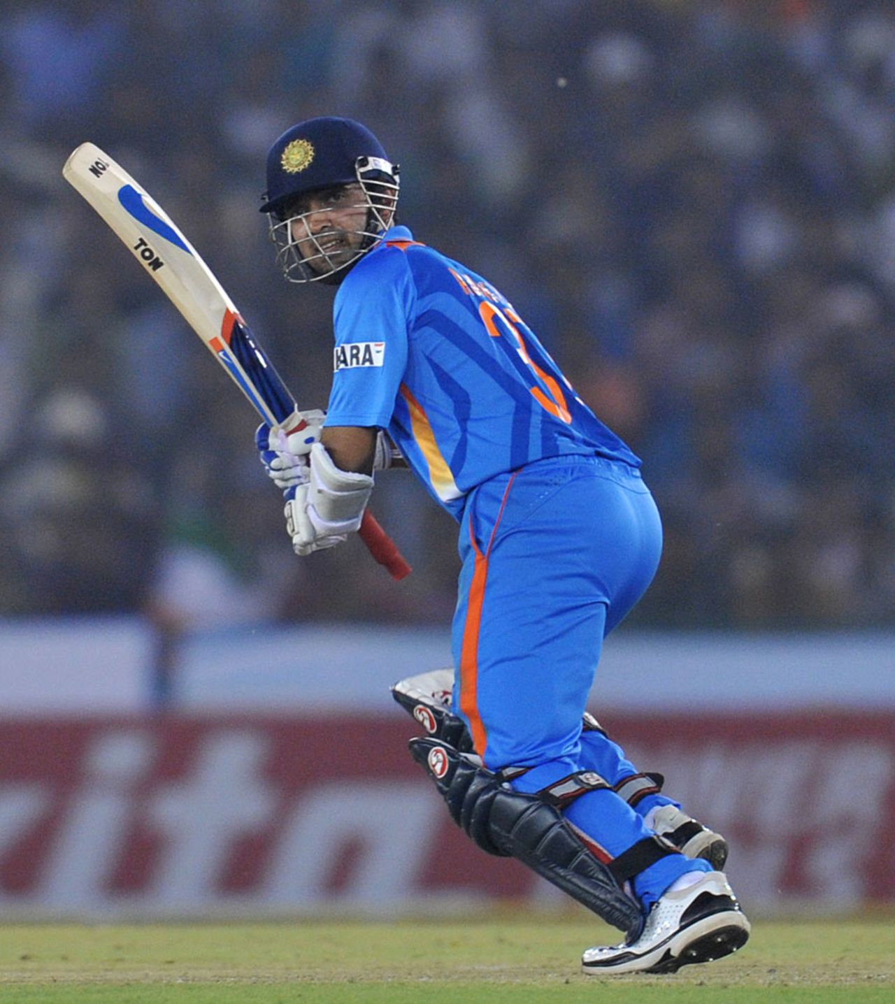 Ajinkya Rahane helped give India a solid start to their chase, India v England, 3rd ODI, Mohali, October 20, 2011