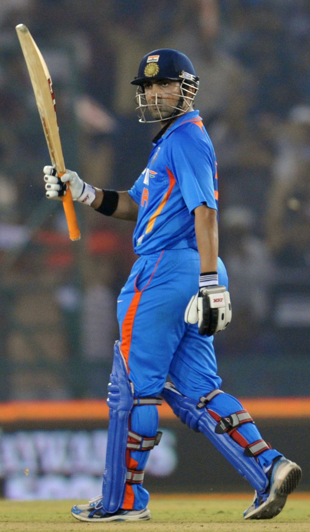 Gautam Gambhir raised a fluent 53-ball half-century, India v England, 3rd ODI, Mohali, October 20, 2011