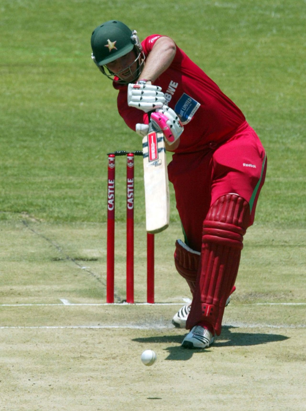 Brendan Taylor drives fluently down the ground, Zimbabwe v New Zealand, 2nd ODI, Harare, October 22, 2011 