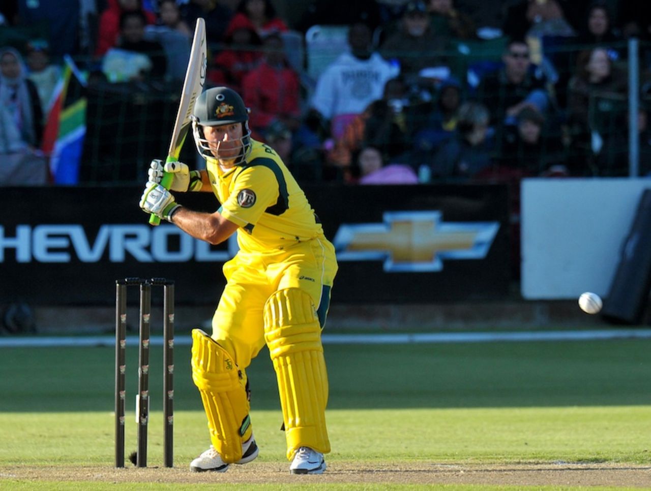 Ricky Ponting opened the innings in Shane Watson's absence, South Africa v Australia, 2nd ODI, Port Elizabeth, October 23, 2011