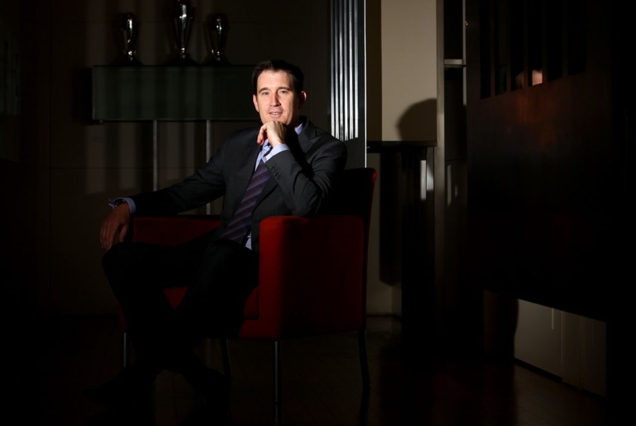 James Sutherland at Cricket Australia headquarters, Melbourne, August 19, 2010