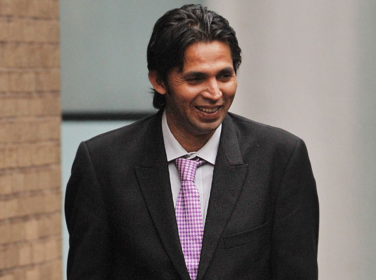 Mohammad Asif outside the Southwark Crown Court, London, October 27, 2011