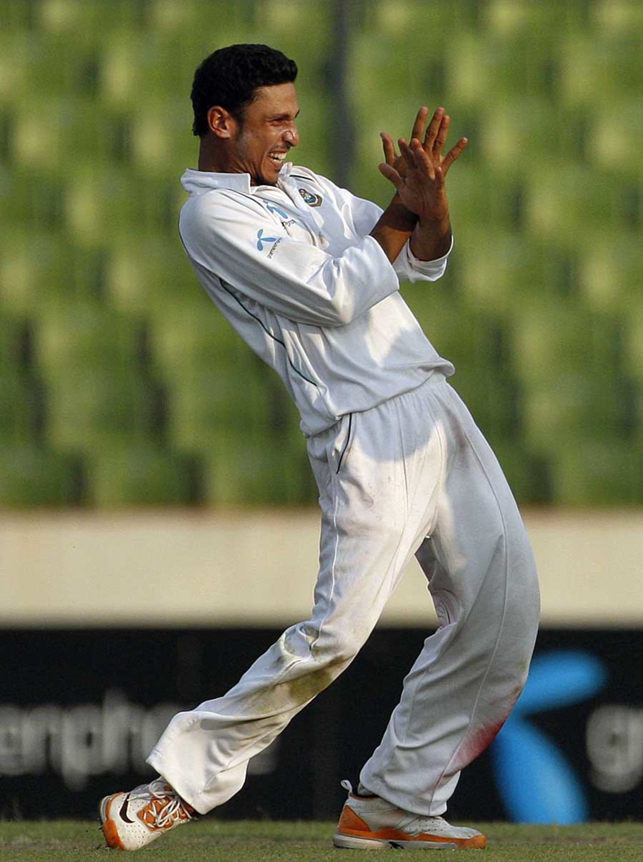 Nasir Hossain picked up two wickets, Bangladesh v West Indies, 2nd Test, Mirpur, 1st day, October 29, 2011