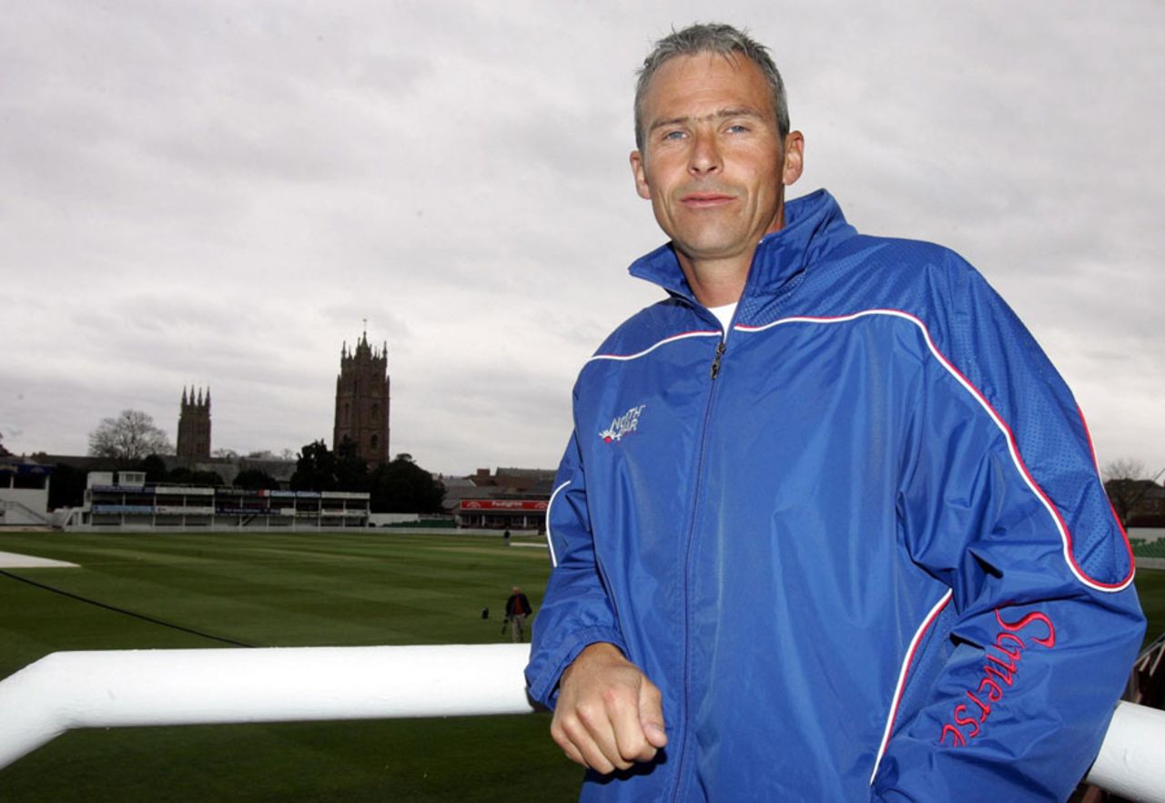 Andy Hurry, the Somerset coach, at Taunton