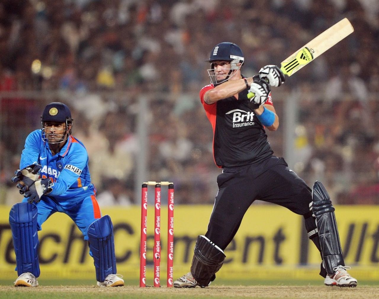 Kevin Pietersen scored an aggressive half-century, India v England, Only Twenty20, Eden Gardens, October 29, 2011