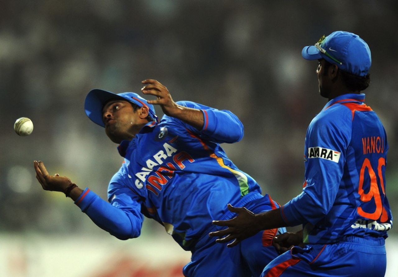 Suresh Raina dropped Kevin Pietersen on 1, India v England, Only Twenty20, Eden Gardens, October 29, 2011
