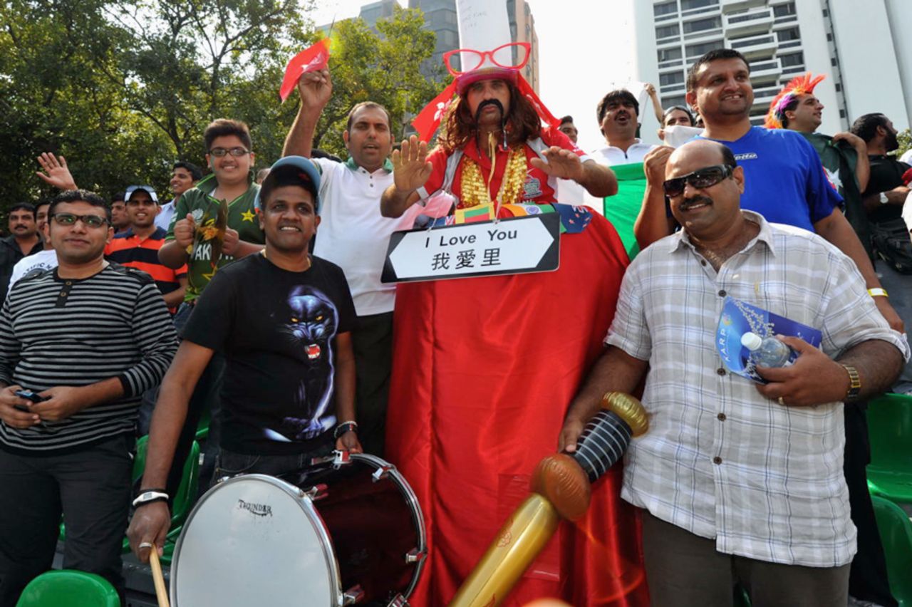 Fancy dress in the crowd at the KARP Group Hong Kong Cricket Sixes 2011