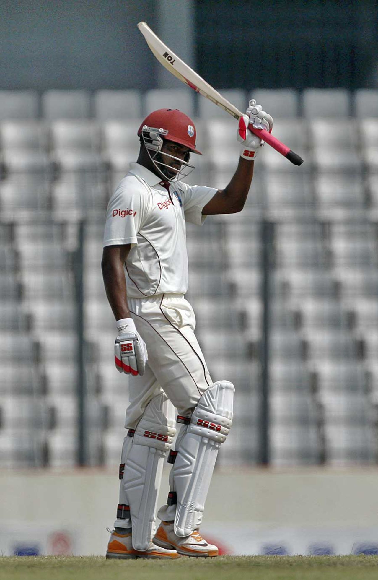 Darren Bravo raises his 150, Bangladesh v West Indies, 2nd Test, Mirpur, 4th day, November 1, 2011