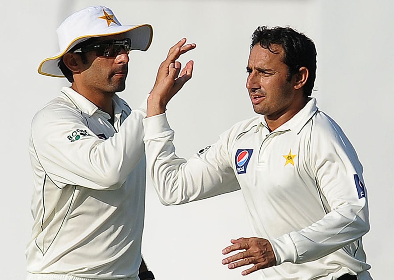 Saeed Ajmal finished with 4 for 132, Pakistan v Sri Lanka, 3rd Test, Sharjah, 2nd day, November 4, 2011