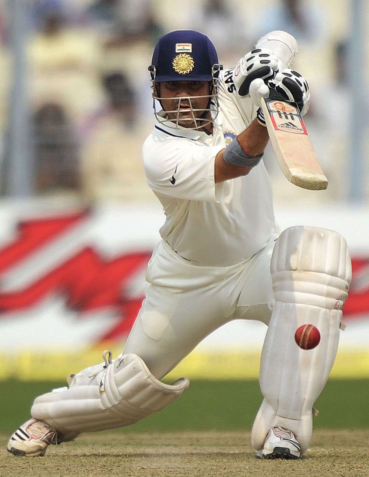 Sachin Tendulkar drives elegantly, India v West Indies, 2nd Test, Kolkata, 1st day, November 14, 2011