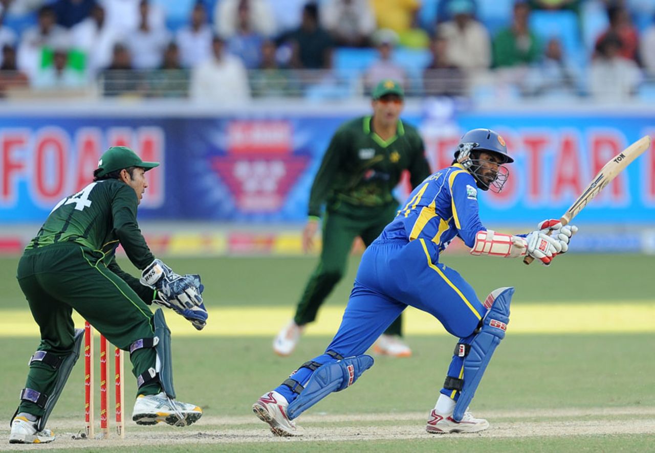 Upul Tharanga nudges a ball through the leg side, Pakistan v Sri Lanka, 2nd ODI, Dubai, November 14, 2011 