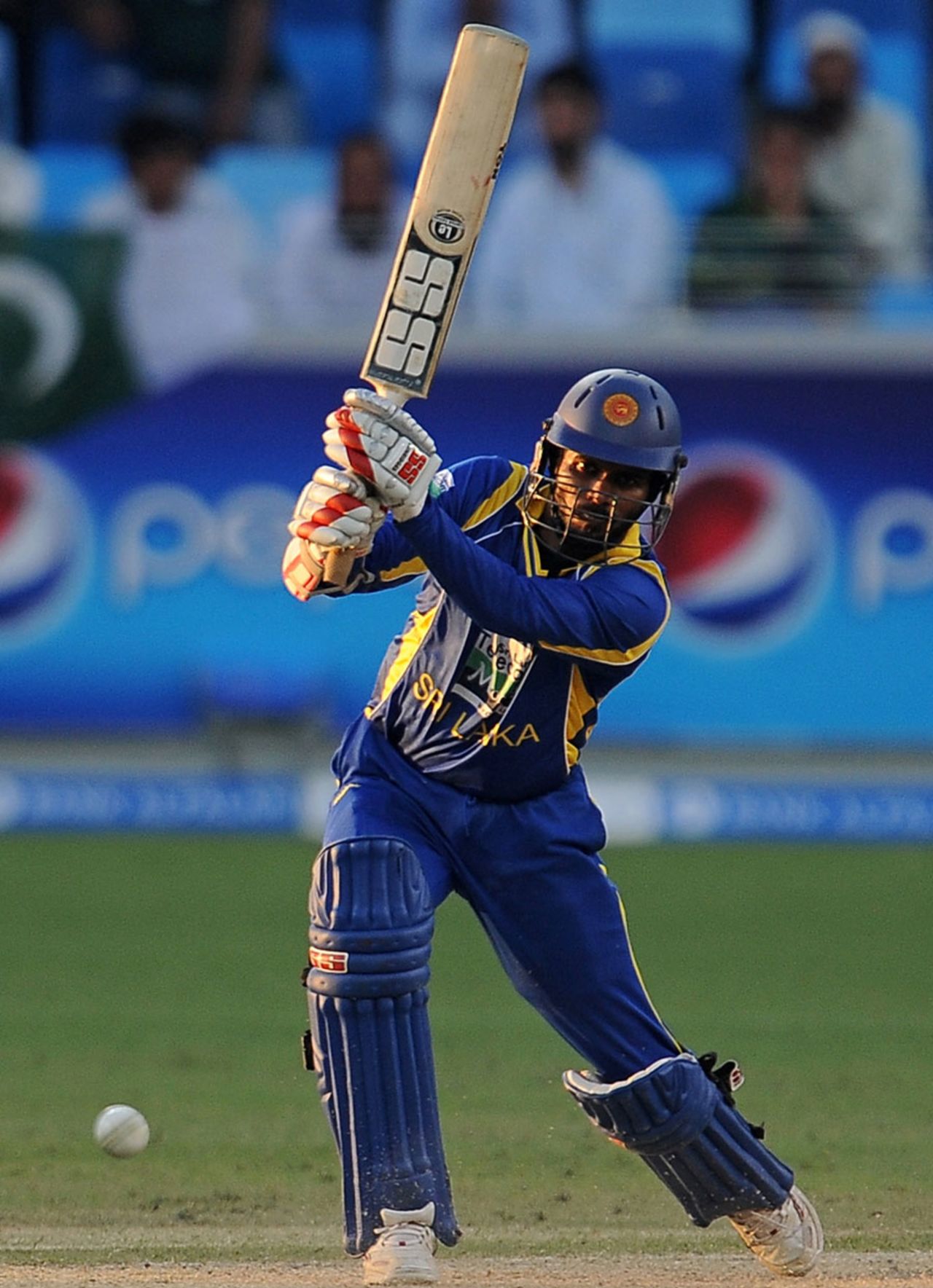 Upul Tharanga drives through the off side, Pakistan v Sri Lanka, 2nd ODI, Dubai, November 14, 2011 