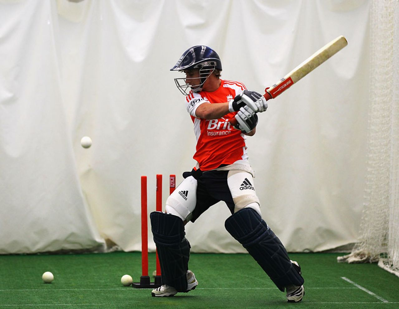 James Taylor nets with the England performance squad, Loughborough, November 17, 2011