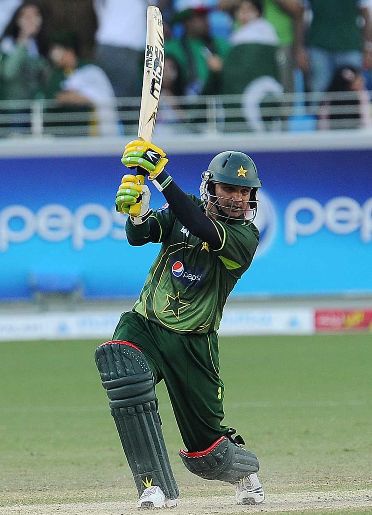 Imran Farhat creams one through the off side, Pakistan v Sri Lanka, 3rd ODI, Dubai, November 18, 2011