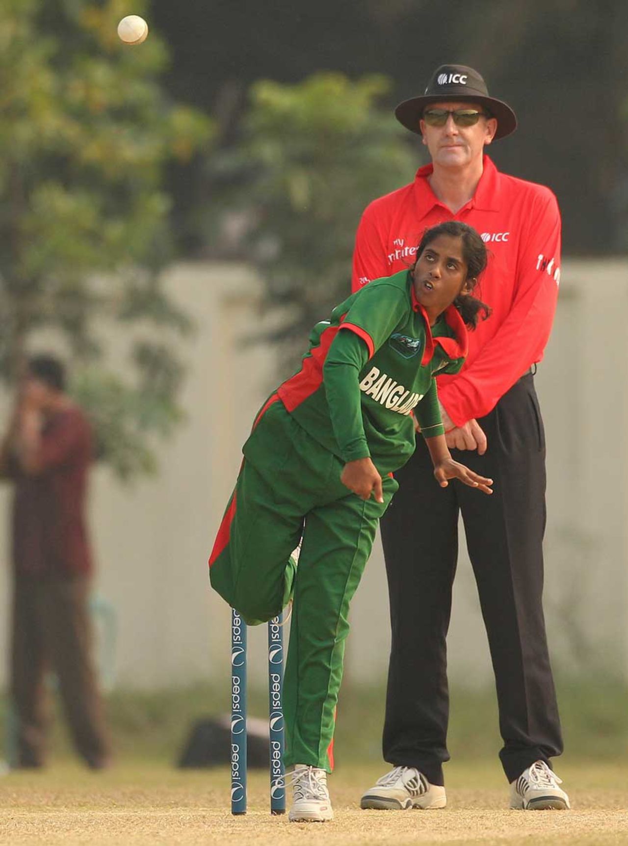 Khadiza Tul Kubra took 6 for 32, Bangladesh v Ireland, women's ODI, Savar, ICC Women's World Cup Qualifier, November 18, 2011 