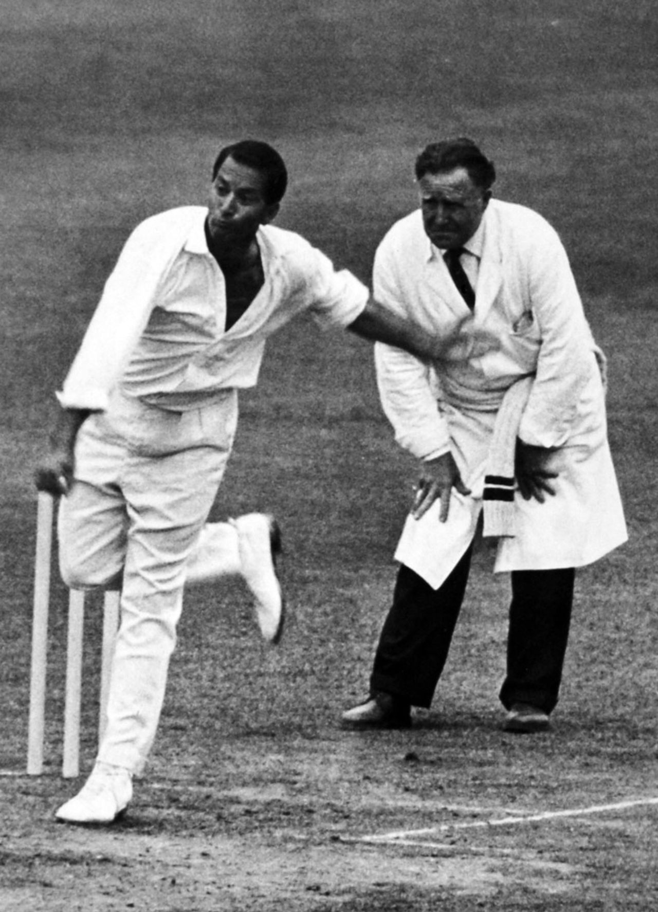 Basil D'Oliveira bowls for Worchestershire, August 25, 1966 