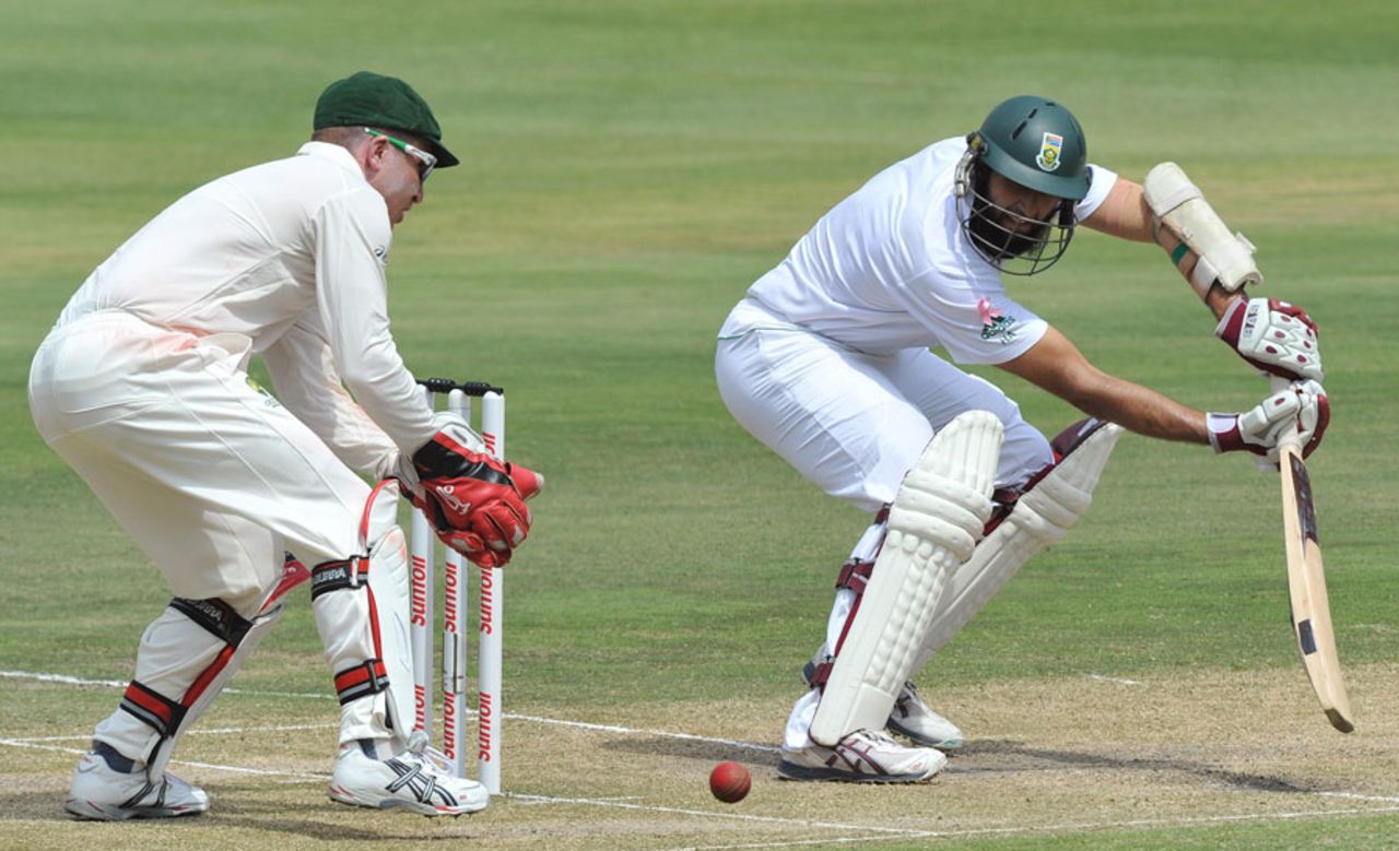 Hashim Amla plays a late cut, South Africa v Australia, 2nd Test, Johannesburg, 3rd day, November 19, 2011