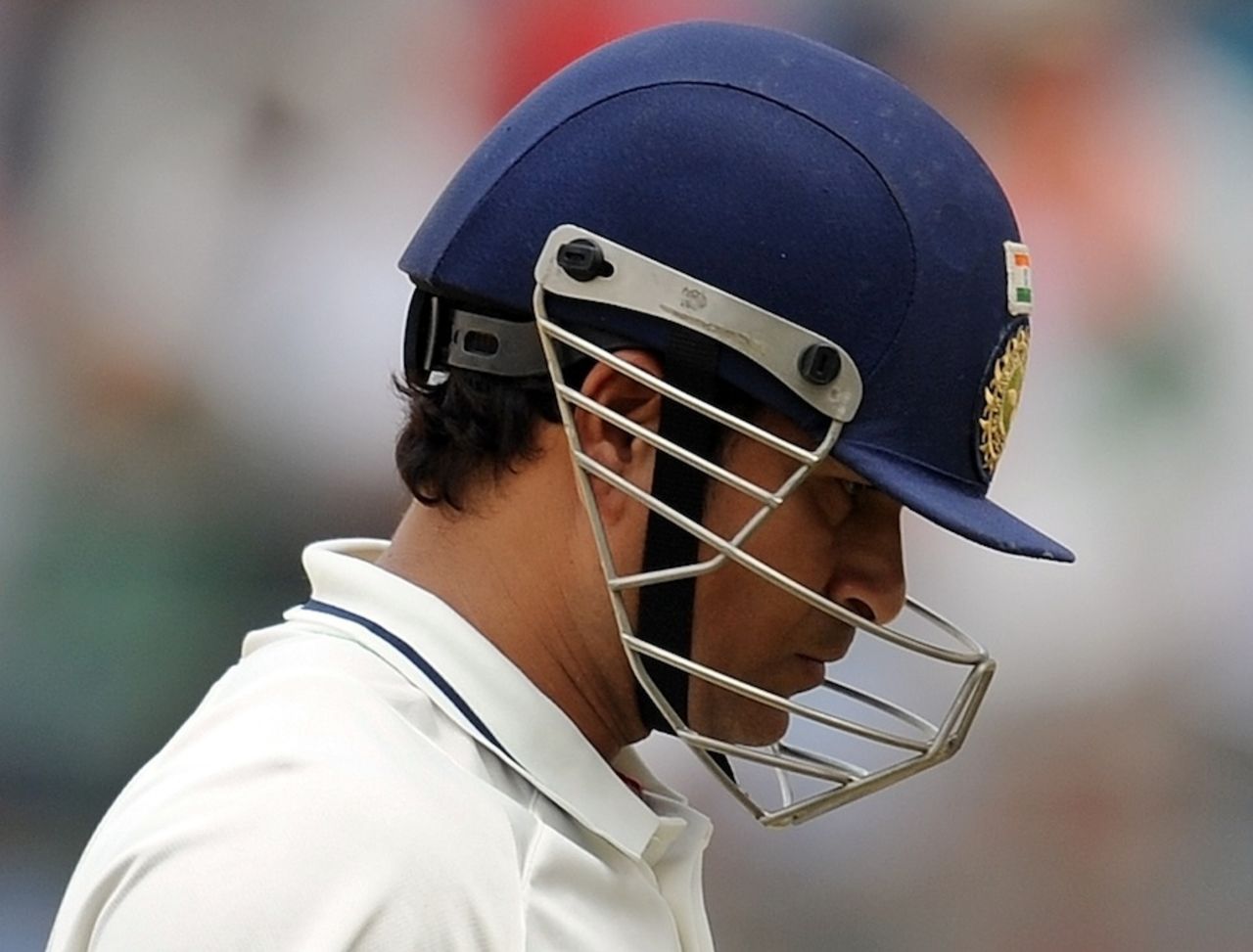 Sachin Tendulkar was dismissed for 3, India v West Indies, 3rd Test, Mumbai, 5th day, November 26, 2011 