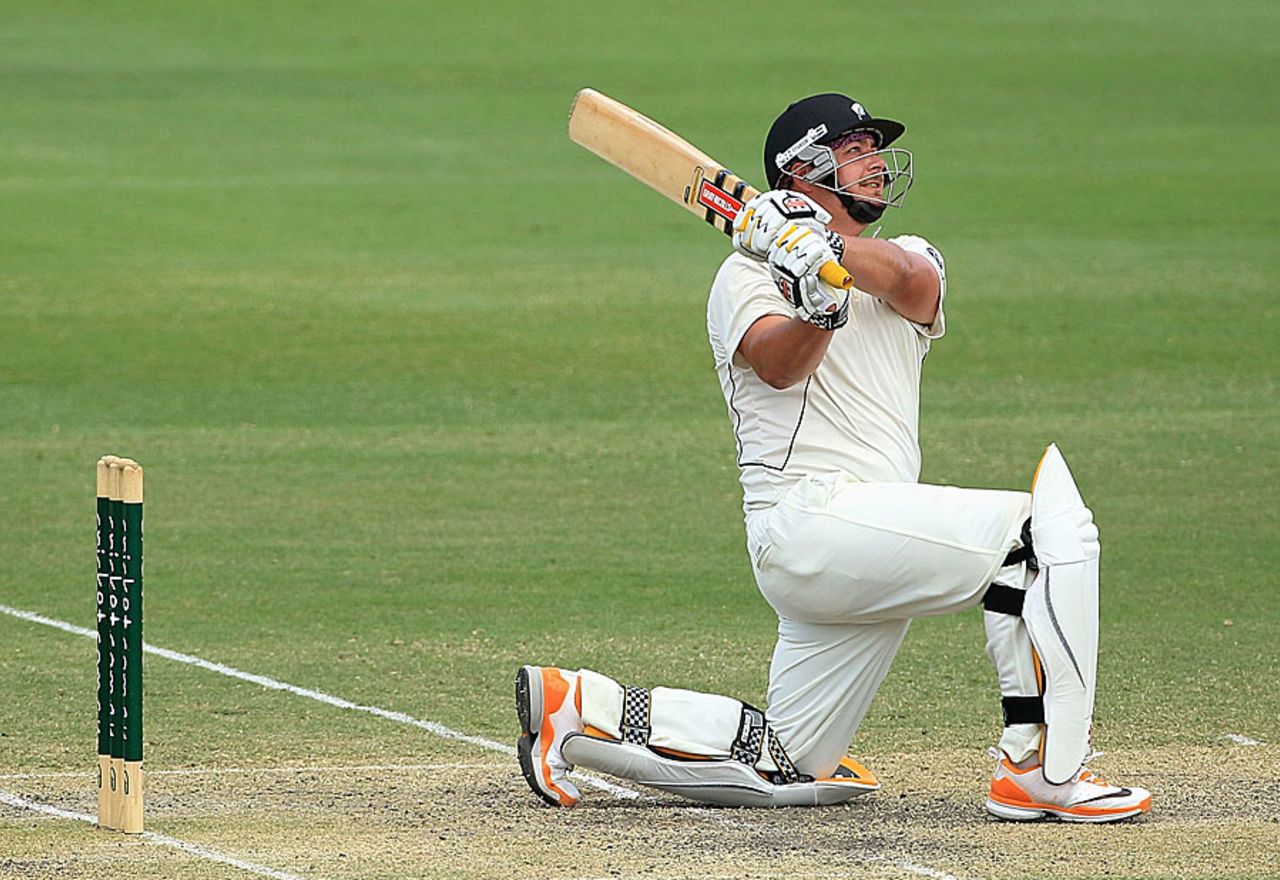 Jesse Ryder muscled 16 sixes on his way to 175, Australia A v New Zealanders, Brisbane, Day 4, November 27, 2011 