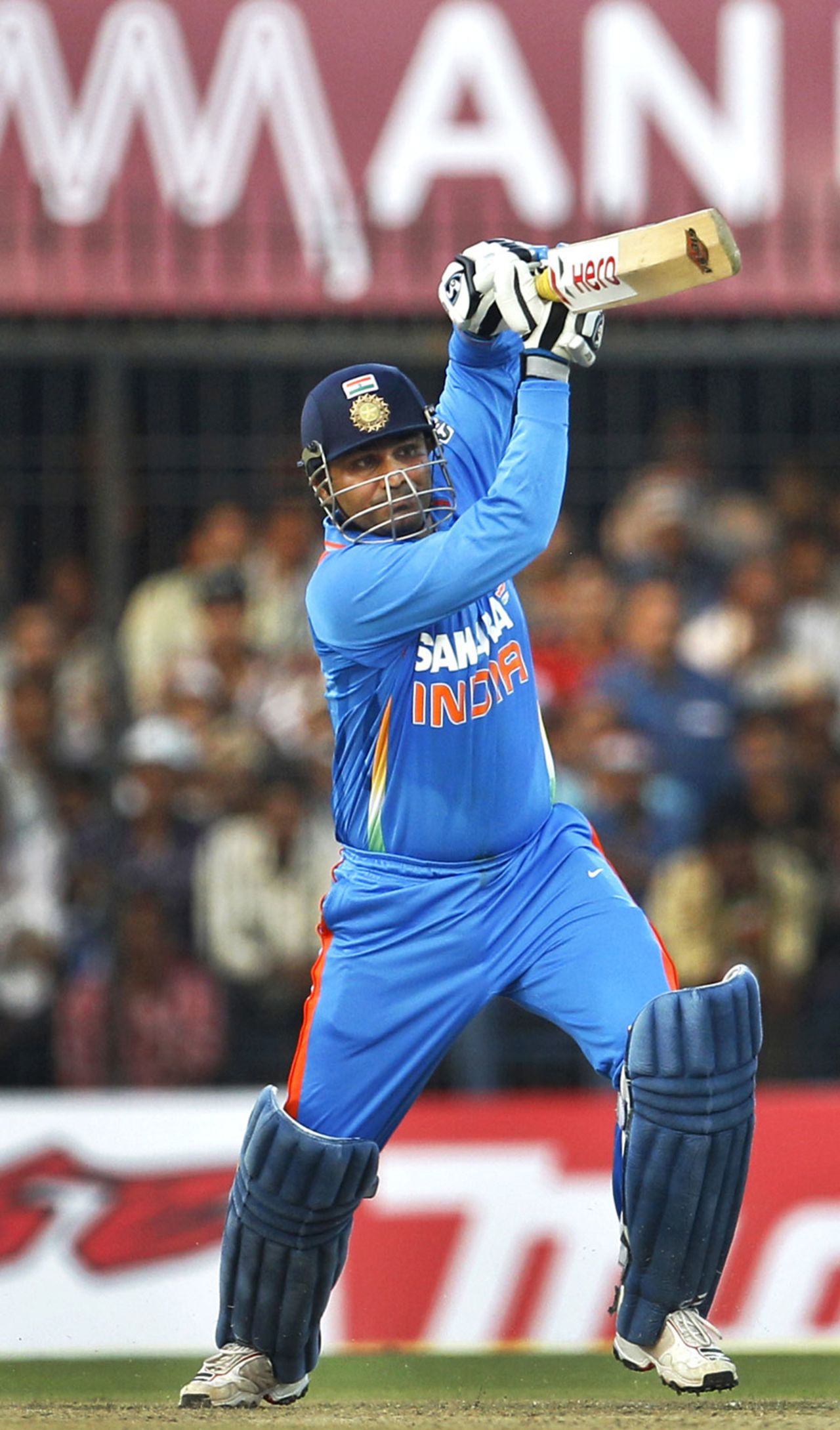 Virender Sehwag set a new ODI record: 219 in 149 balls, India v West Indies, 4th ODI, Indore, December 8, 2011