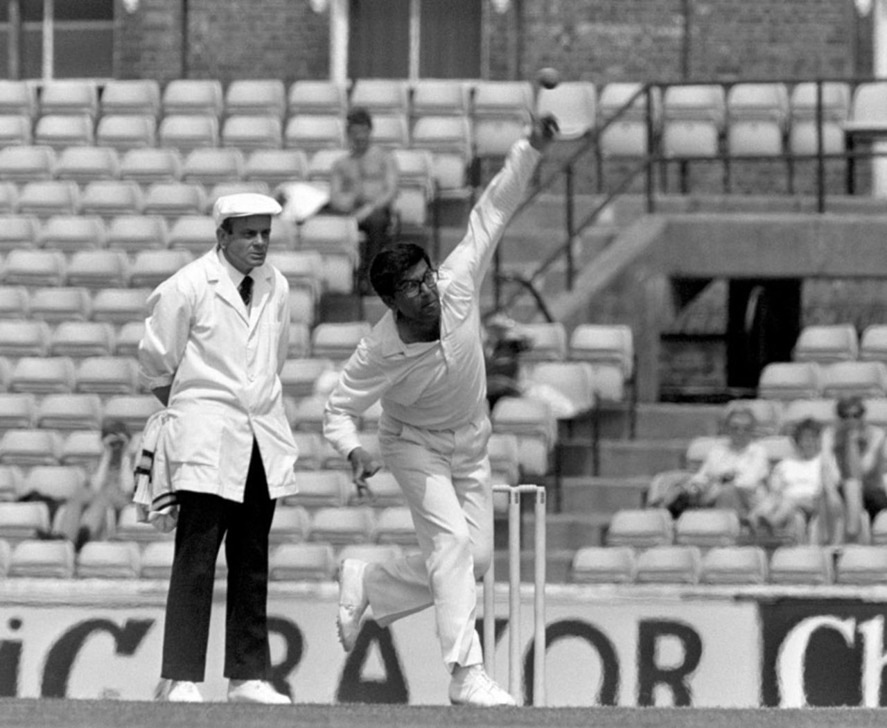 Dilip Doshi took five wickets in the match, England v India, The Oval, 3rd Test, 5th day, July 13, 1982
