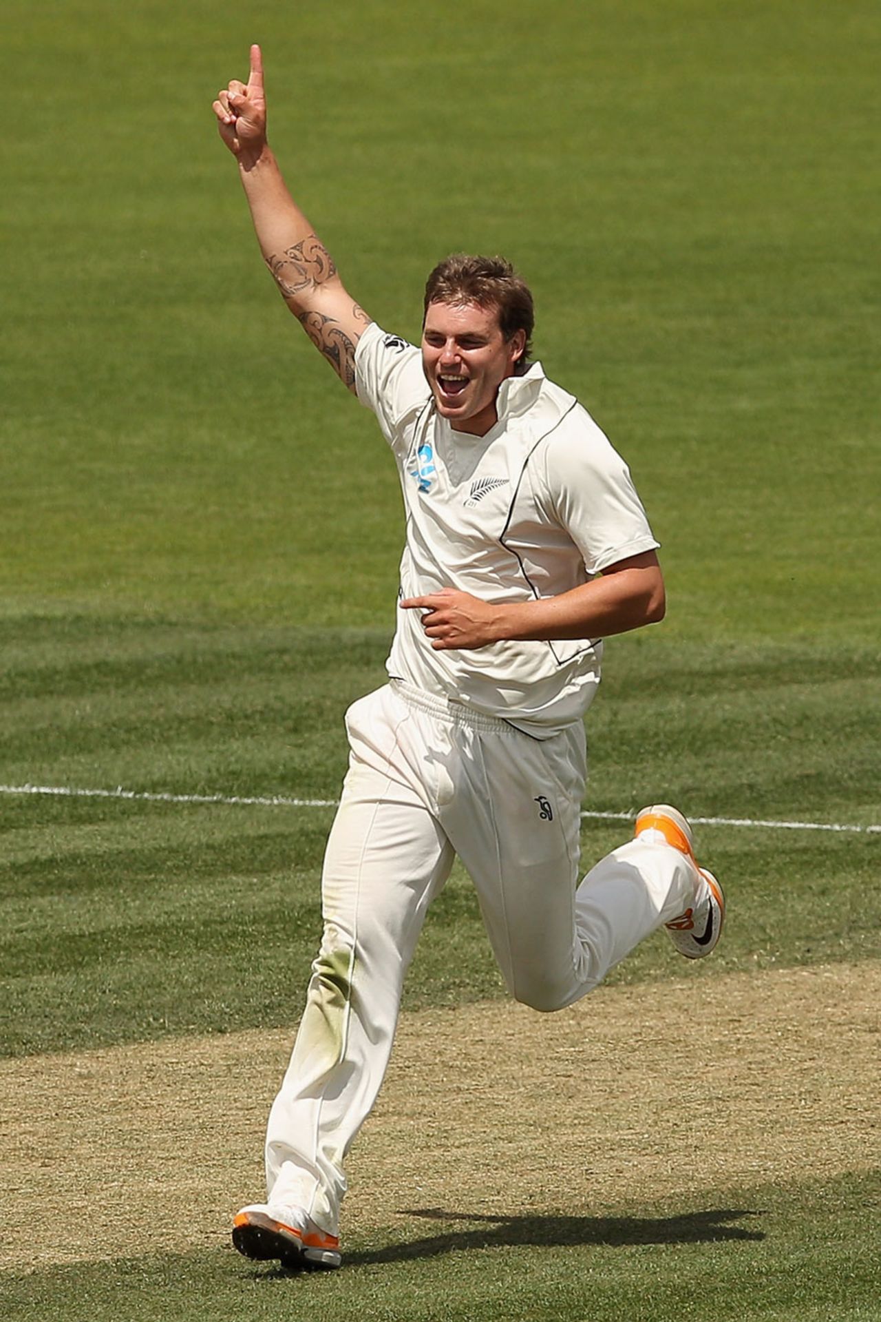 Doug Bracewell took six wickets in the innings, Australia v New Zealand, 2nd Test, Hobart, 4th day, December 12 2011